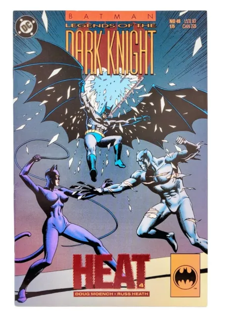 Batman Legends Of The Dark Knight Comic Book #49 Heat 4 Dc Comics 1993