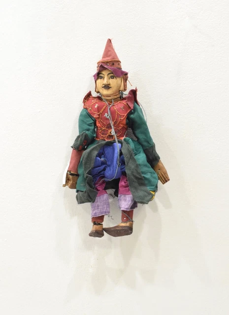 Puppet Marionette Wood Burmese Puppet Folk Art