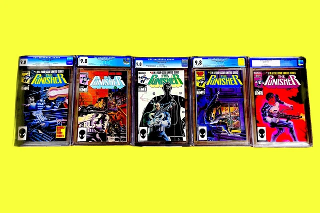 Punisher Limited Series Complete Run 1-5 All CGC 9.8 RARE LOT