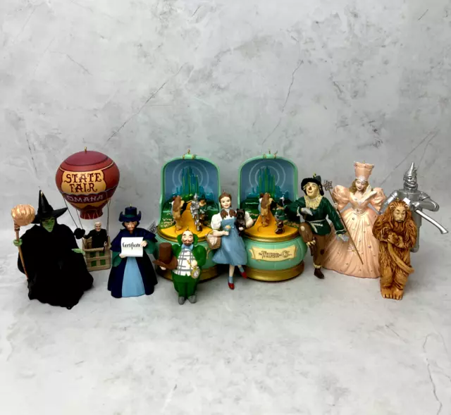 Hallmark Keepsake Wizard of Oz 1994-1997 Ornament Collection  Lot of 10 w/ BOXES