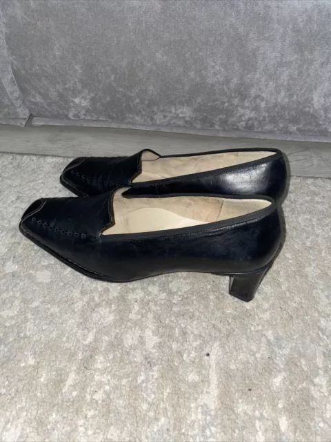 Jenny by ARA Pumps in schwarz Leder Gr. 6 1/2 Weite H Hogh Heels Büro 39,5 Flex 3