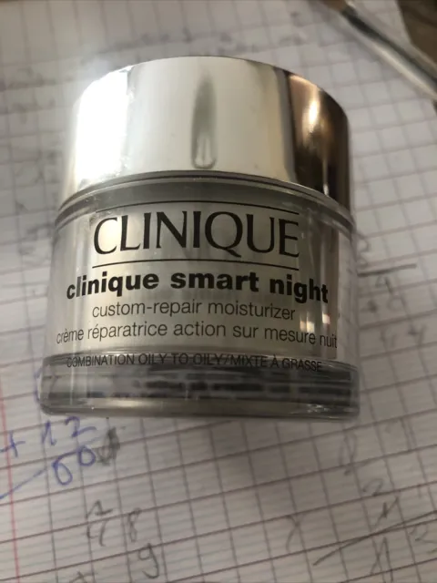 clinique smart night creme reparatrice action sur mesure nuit 50 ml sans boite