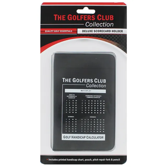 2024 Golfers Club Collection de Luxe Golf Score Carte Support Compteur Assortir