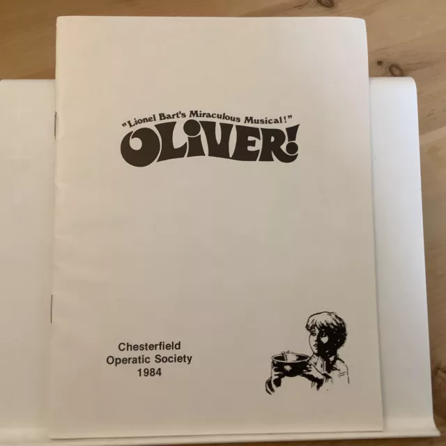 1984 Oliver Theatre Programme Chesterfield Operatic Society