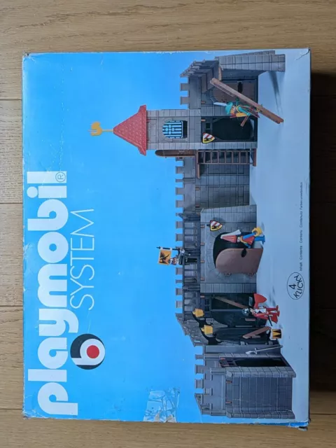 Playmobil vintage 4 klicky remparts de la ville château 3446 V1 en boite complet