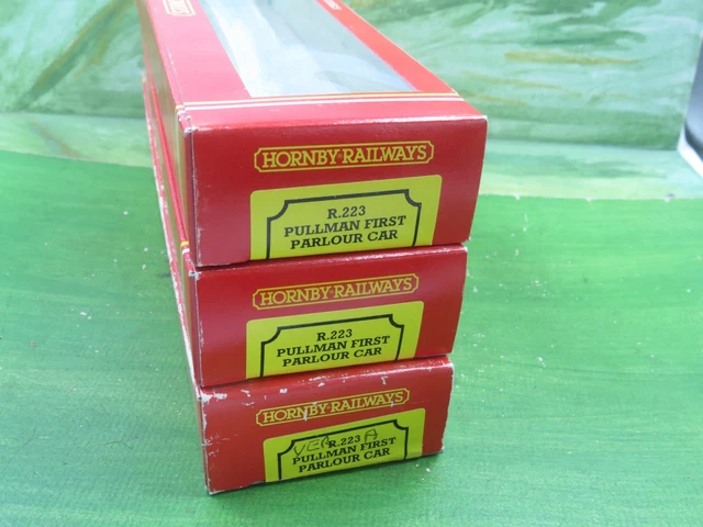 Auto Coach Train 3 X HORNBY R223 Pullman Parlour car coach empty boxes £9.99 - PicClick UK
