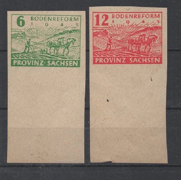 .SBZ-Provinz Sachsen 85 - 86   UR   (Bodenreform) postfrisch