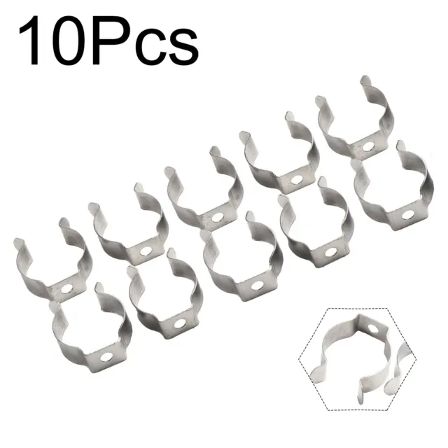 Pack de 10 clips éponge à ressort en acier type ouvert pour organisation d'out