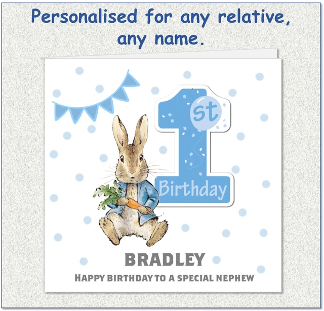 Biglietto Di Compleanno Peter Rabbit Ufficiale - Yippee! One Today
