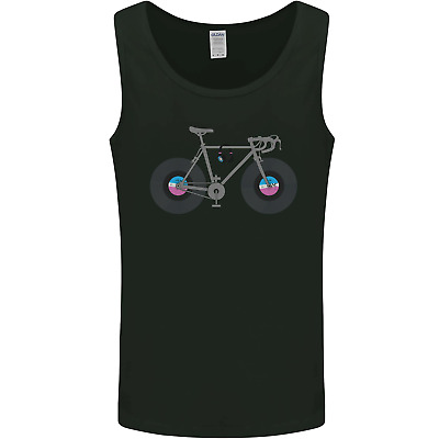 Cycling Music Cyclist Funny Bicycle Bike Mens Vest Tank Top