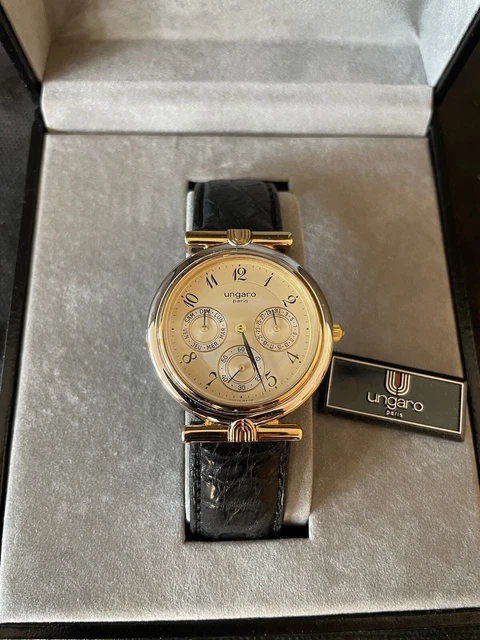 Montre Vintage Emanuel Ungaro Paris - Neuf Avec étiquettes Et Emballage D'origine