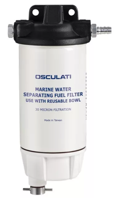 Filtro Separatore Acqua Carburante Benzina/Diesel - 205 Lt Ora - 10 Micron