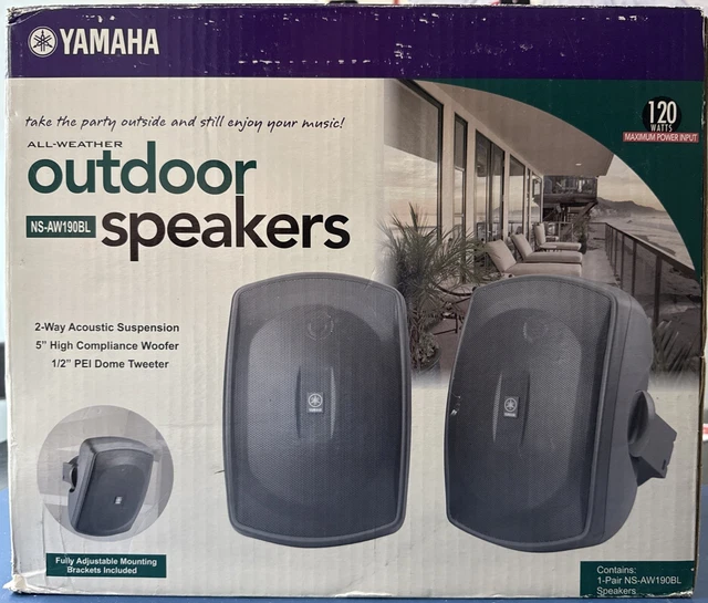 YAMAHA アウトドアスピーカー　NS-AW190 Amazon.com: YAMAHA NS-AW190WH 2-Way Indoor/Outdoor Speakers