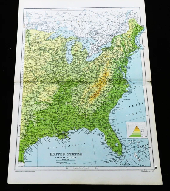 ANTIQUE MAP OF The Eastern United - Antique Map Of The Eastern United States Of.webp