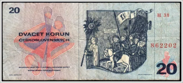 Czechoslovakia 20 Korun 1970 Pick 92