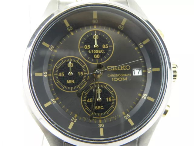 MENS'S SEIKO 4T57-00G0 Chrono Two Tone Watch - 100m £ - PicClick UK