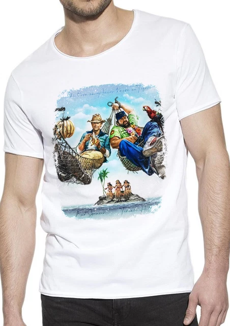 T-Shirt Bud e Terence Uomo Abbigliamento 100% Cotone Taglia dalla S a XXL 2
