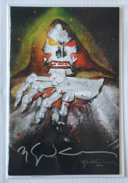 Fantastic Four #1 2018 Sienkiewicz Doctor DOOM Variant. xx/150. Signed WITH CoA.