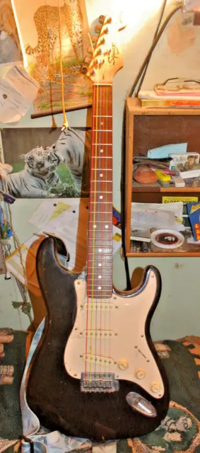35 Year Old Fender Squier Stratocaster Guitar -