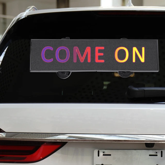 1236V CAR RGB LED Programmable Message Sign Scrolling Display Lighting