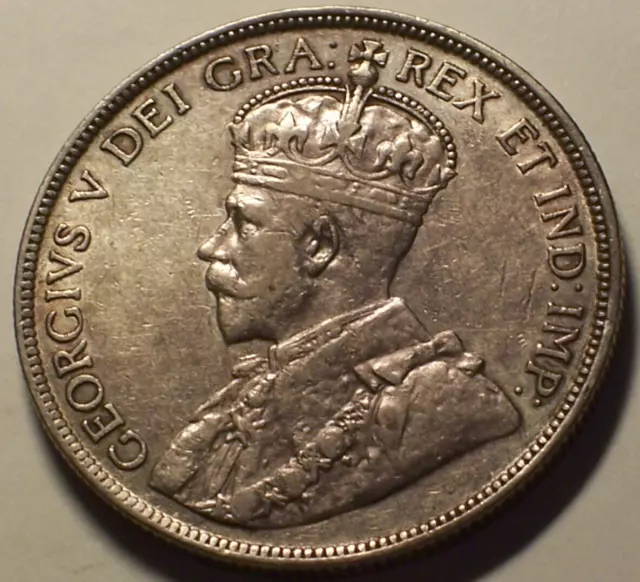 Newfoundland, Canada, 1911 George V Fifty Cents, 50 Cents.