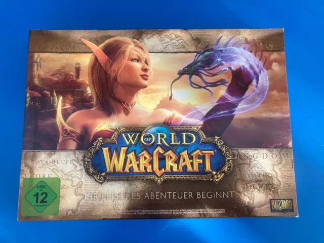 Coffret Jeu Pc World Of Warcraft Guide Du Debutant + 2 Disque Neuf Allemand