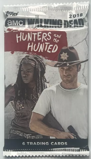 2018 TOPPS WALKING DEAD HUNTERS AND THE HUNTED 6 card Pack!