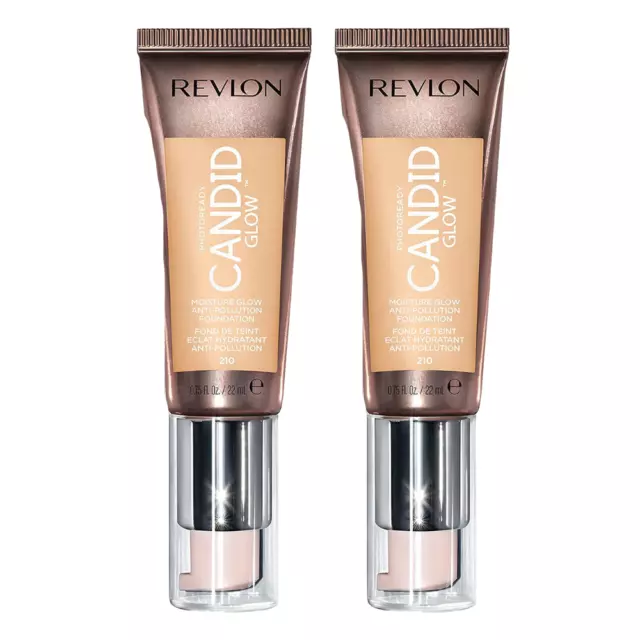 Revlon Photoready Candid Moisture Glow Foundation - 210 Natural Ochre x2