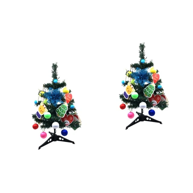 Mesa de comedor Decoración Para Mesa De Navidad de escritorio luces árbol de Navidad