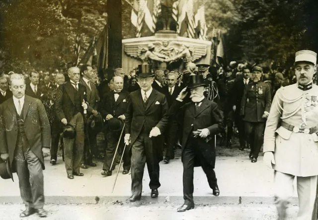 Paris Independance Day Président Doumer & Walter Edge Old Photo Meurisse 1931