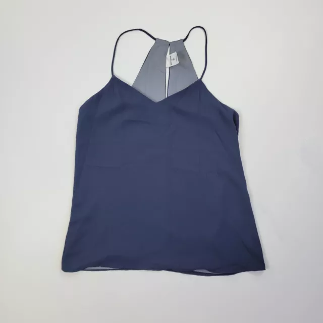 Express Barcelona Cami Dusty Blue Grey Reversible Tank Top Racerback sz XS NWOT