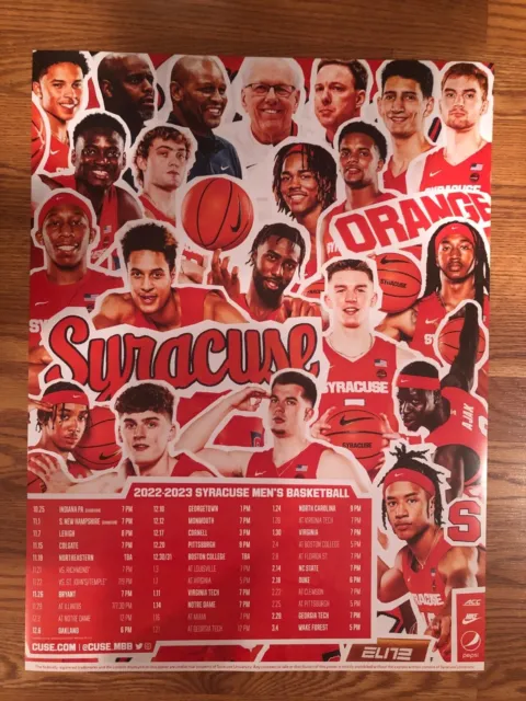 2022-23 Syracuse Men's Basketball Team Poster