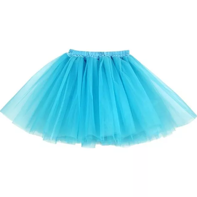 3 Layers Ladies Tutu Skirt Ballet Dance Cosplay Fancy Dress Halloween Parties UK 3