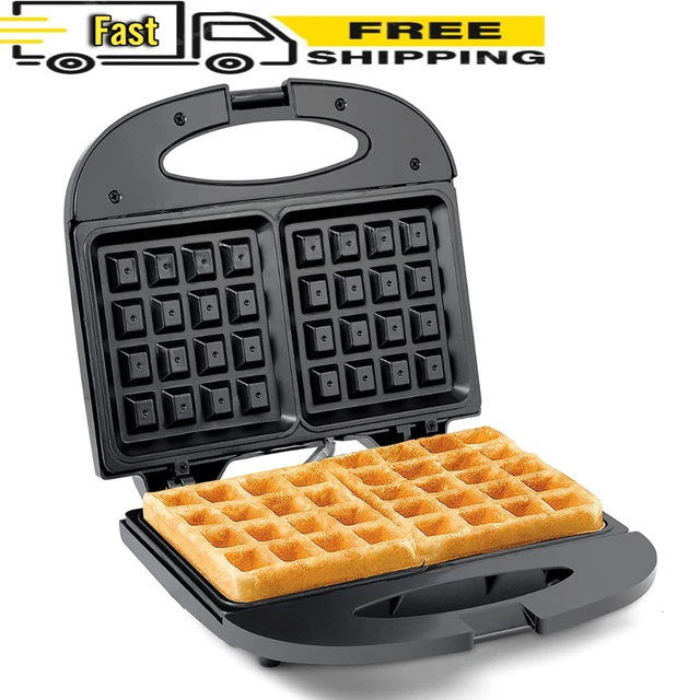 COMMERCIAL ELECTRIC NONSTICK Belgian Waffle Maker Iron For Breakfast