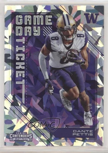 2018 Panini Contenders Draft Picks Cracked Ice Ticket /23 Dante Pettis Rookie RC
