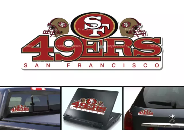 FANMATS 62789 San Francisco 49ers 3D Decal Sticker