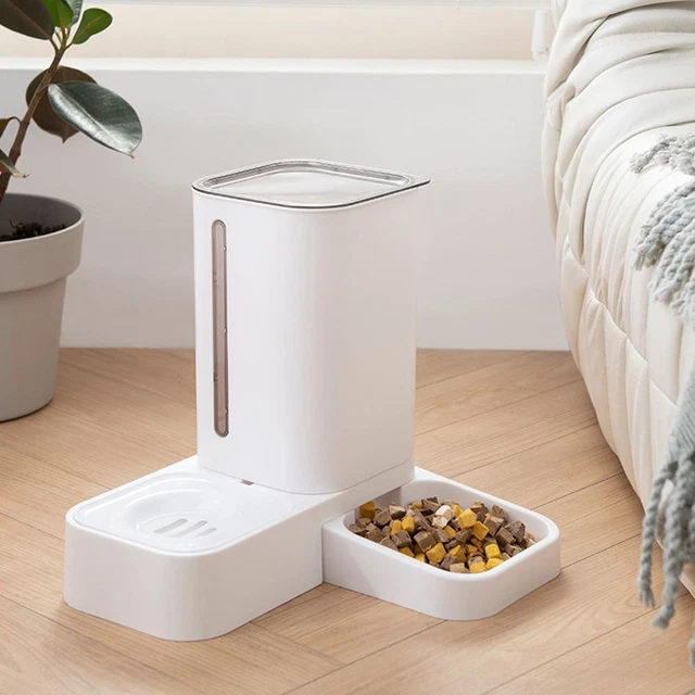 Separazione automatica doppia ciotola alimentazione animale domestico ciotola per alimentazione a gravità dispenser acqua