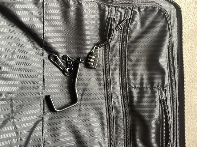 Tumi Black Alpha Ballistic Nylon Long Wheeled Garment Bag Luggage Travel 2242D3 7