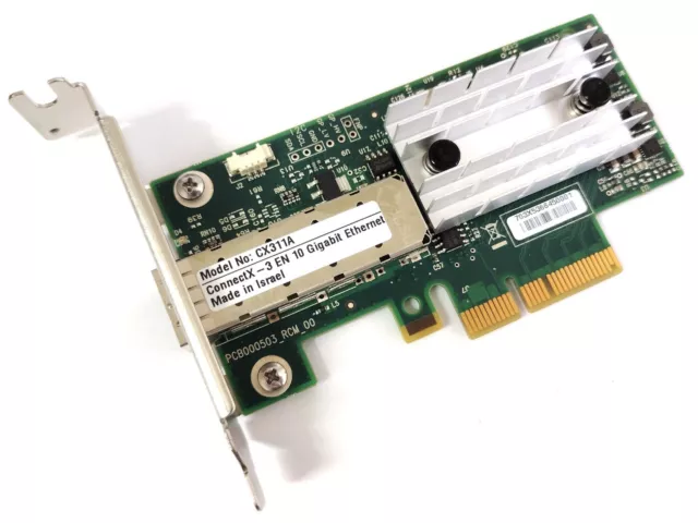 Mellanox ConnectX-3 PCIe x4 NIC 10 10GBe SFP+ Single Port Server Adapter CX311A