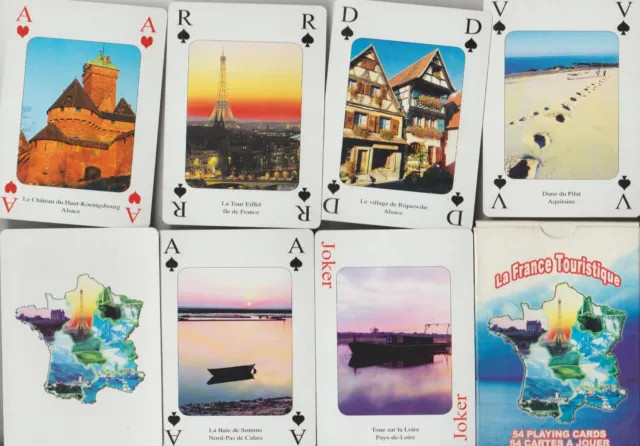 Jeu de 54 cartes à jouer Mister Gadget / Set of 54 Cards / Dos Billet 100  euros