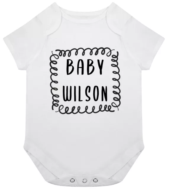 Personalizable Wilson Pelele Nombre Apellido Regalo Recién Nacido Familia Clan