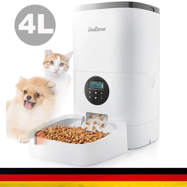 4L LCD Automatischer Futterautomat Futterspender Feeder Mit Timer für Katze Hund