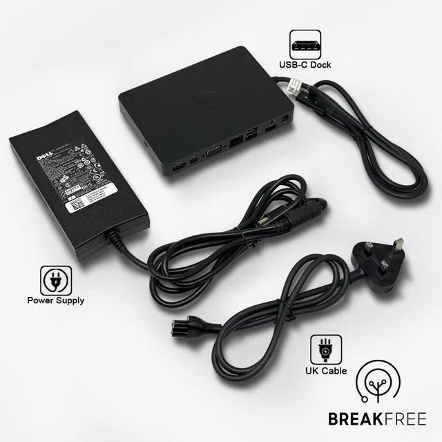 DELL K17A WD15 Dock Universal Docking Station with 130W PSU VAT