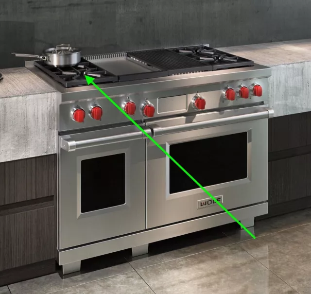 Wolf Range + Range top Base Burner | Genuine Factory USA Wolf Part | ASAP Ship