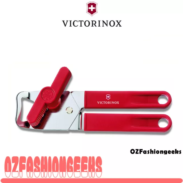 Victorinox Universal Can Opener ,Stainless Steel, Made in Swiss, RED 7.6857 Po