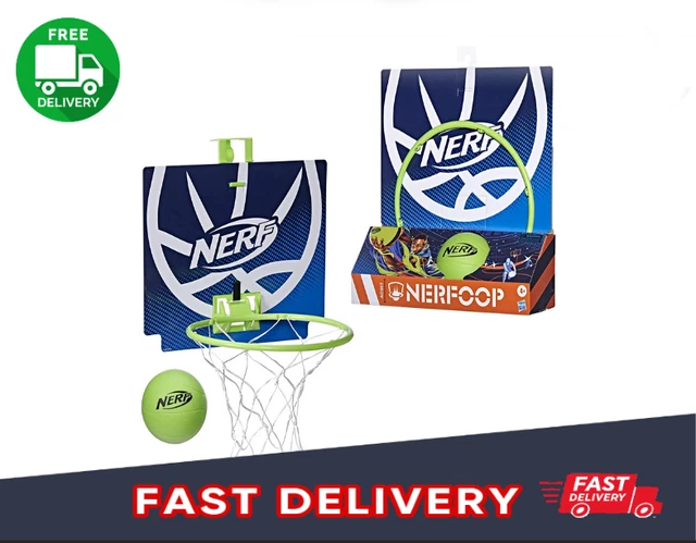 Nerf Nerfoop The Classic Mini Foam Basketball and Hoop Hooks Indoor and Outdoor Nerf Nerfoop The Classic Mini Foam Basketball and Hoop Hooks Indoor and Outdoor