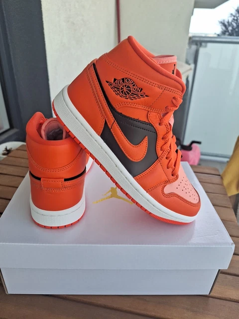 air jordan 1 retro mid orange