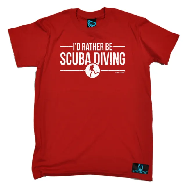 I'd Rather Be Scuba Diving Open Water MENS T-SHIRT tee birthday gift scuba diver