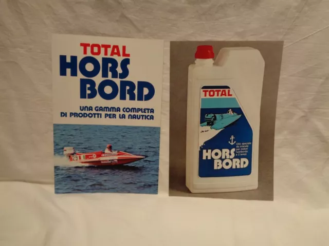 Total Hors Bord Depliant Barche Nautica Motori Marini Pubblicita' Epoca '70