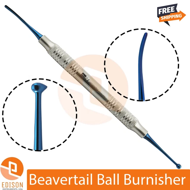 DENTAL BEAVERTAIL BALL Burnisher Football Amalgam Filling Restorative